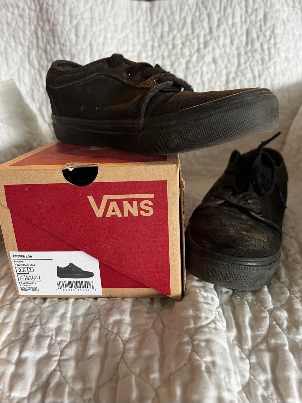 Vans Youth Chukka Low Sneakers - Black